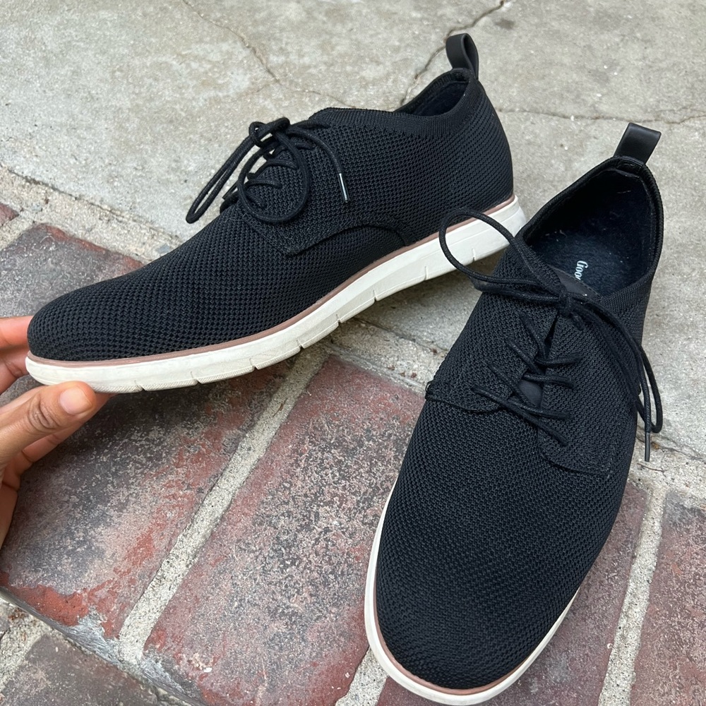 Goodfellow & Co Black Knit Lace-Up Men's Casual Shoes size 11